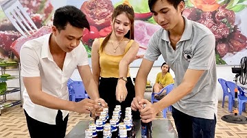 Bị Gái Xinh Thách Thức Khui Bia 2 Thanh Niên SoLo Khui Bia Bằng Nắp Chai, Great Ways To Open A Beer