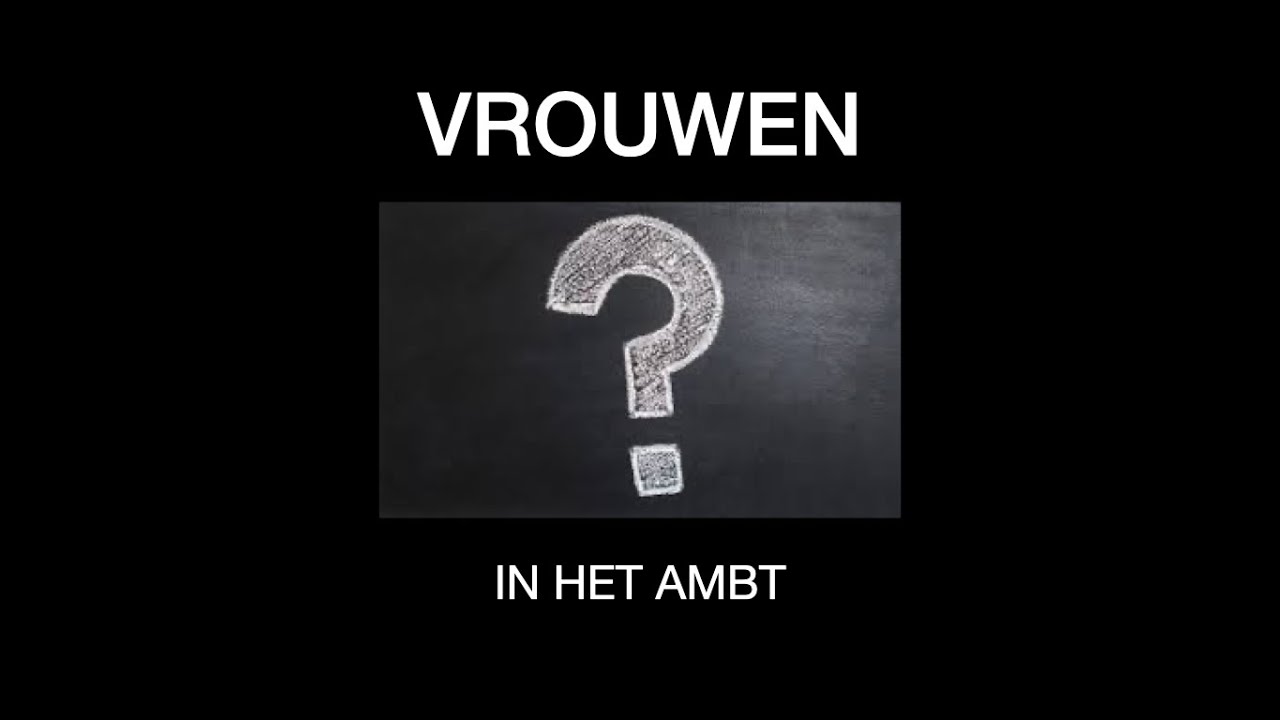 Vrouwen in het ambt? - YouTube