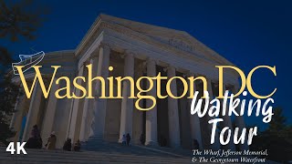 Relaxing Walk from The Wharf to The Georgetown Waterfront - Washington DC - 4K, HDR, 60 FPS