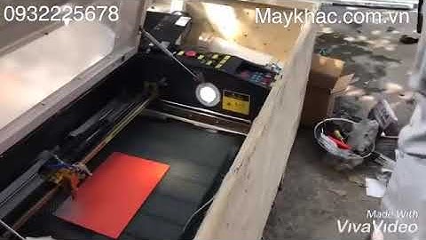 Máy khắc dấu tròn Laser 6040-60w Bàn Giao Tại Nghệ An