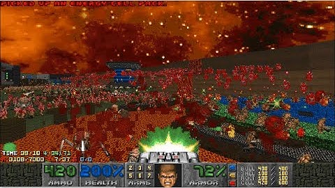 Doom 2 Death in Excess MAPS 01-10 UV-MAX [TAS] in 1:40:10