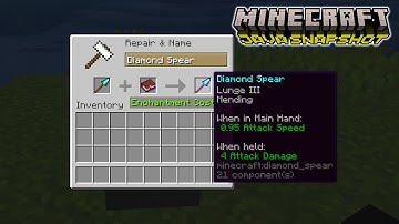 Spear Updates + Nautilus Movement Change | Minecraft Java Snapshot 25w42a