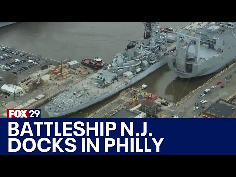 Battleship New Jersey moving to Philadelphia Navy Yard