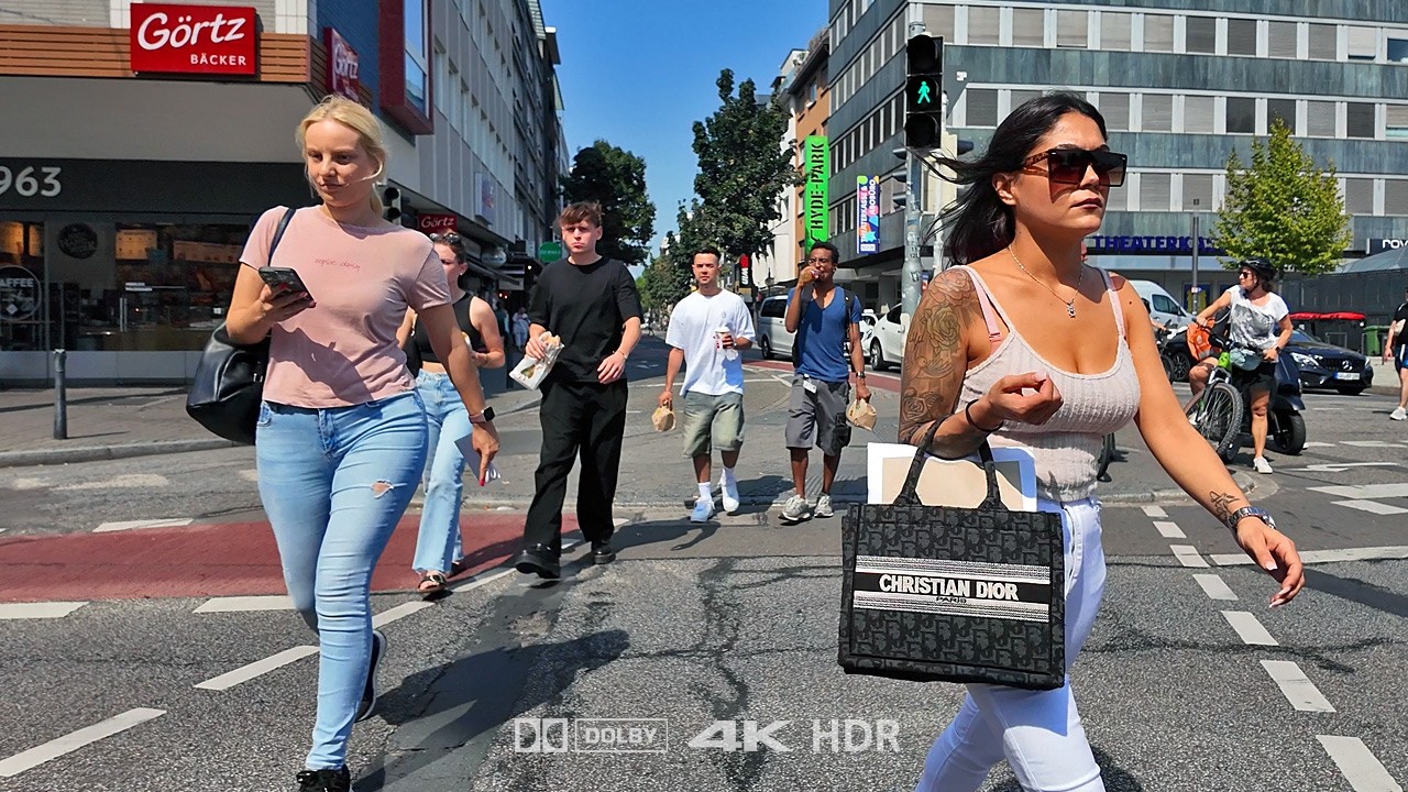 Mannheim - Germany’s City of Square | Walking Tour Germany 4K