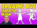 How to Draw Children as Characters - Drawing Live Stream