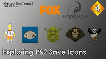 Exploring PS2 Save icons 4 - Dreamworks / Fox Edition