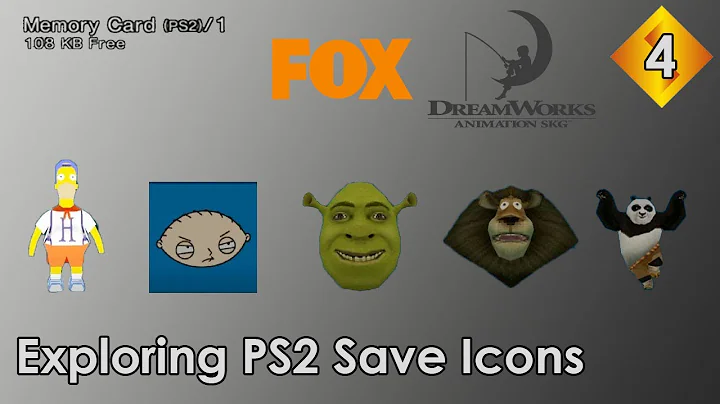 Exploring PS2 Save icons 4 - Dreamworks / Fox Edition