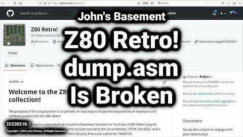 Z80 Retro #61 - CP/M The dump.asm FIle is Corrupt?