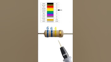 660000 ohm resistor color code // 660k ohm resistor color code // #shortvideo