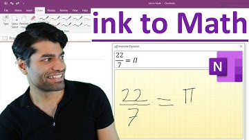 How to use Ink to Math in OneNote