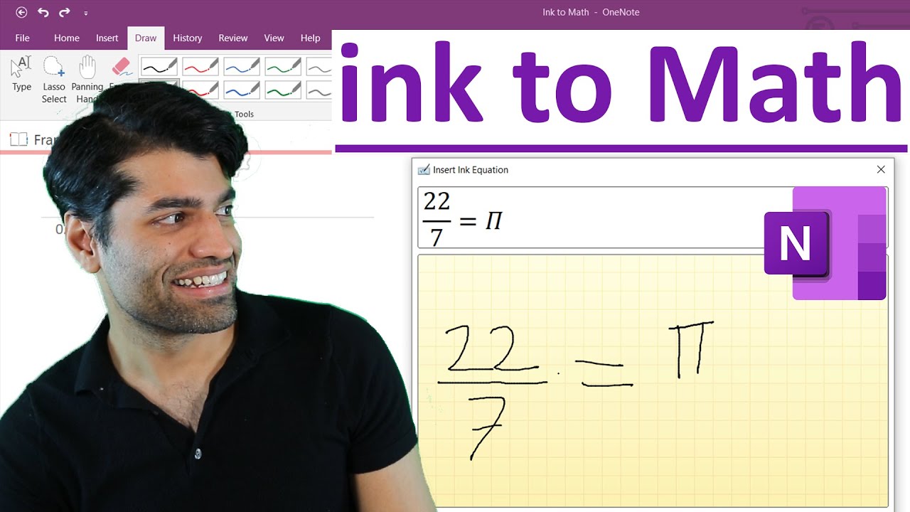 How to use Ink to Math in OneNote - YouTube