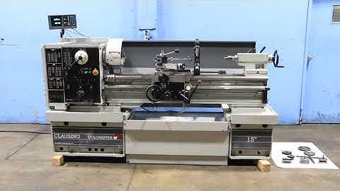 15" x 50" CLAUSING-COLCHESTER GAP BED ENGINE LATHE