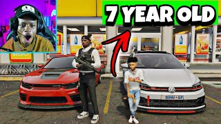 7 Year Old Robs a Store in His New Polo GTI 😱In GTA RP | Madanone Shelby