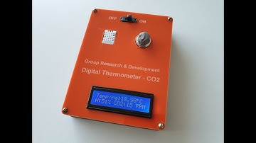 DIY Digital thermometer using Arduino and DHT22 MQ-135 sensors | Laser project