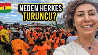 Batı Afri̇kada Sokak Parti̇si̇ Gana Cape Coast