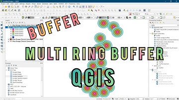 QGIS Tutorial || How to create Buffer & Multi Ring Buffer using QGIS