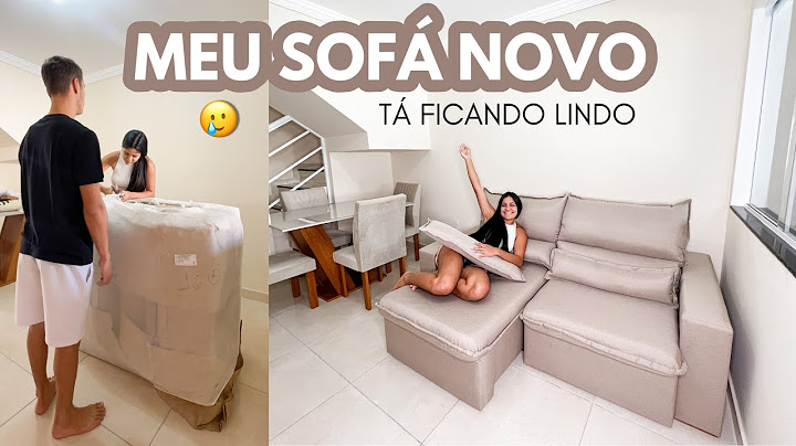 COMPREI UM SOFÁ NOVO! Agora ficou tudo clarinho 🥲🩷