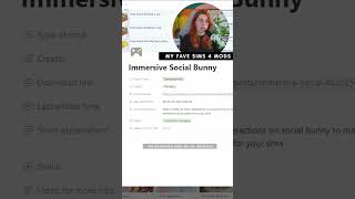 Make your Social Bunny more immersive! #sims4