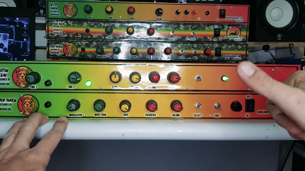 Triton delay ( rack format ) + Dub siren 555 - YouTube