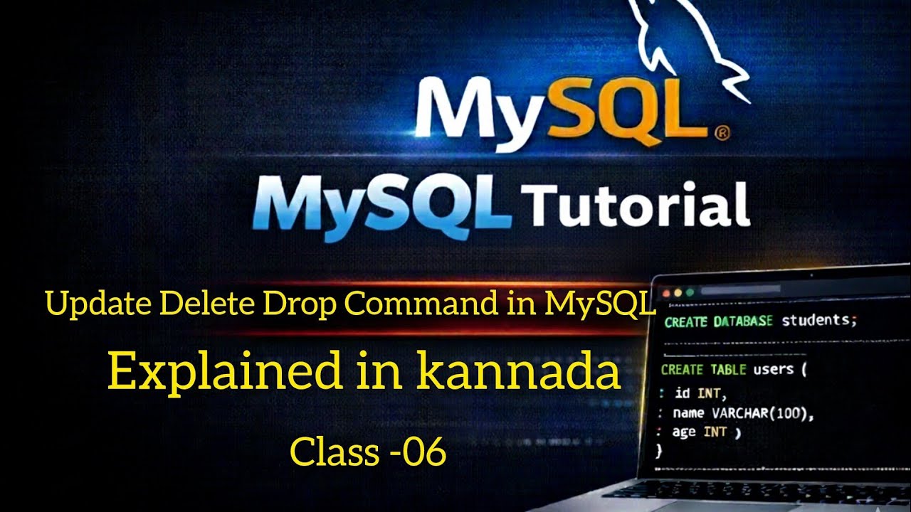 MySQL UPDATE DELETE TRUNCATE DROP Commands #drop_truncate_delete_update ...