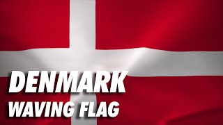 Denmark Waving Flag 4K Moving Wallpaper Background