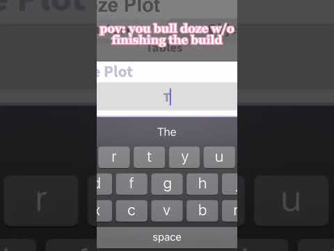 pov: you bulldoze