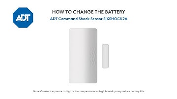 How to change the battery in your ADT Command Shock Sensor SiXSHOCK2A
