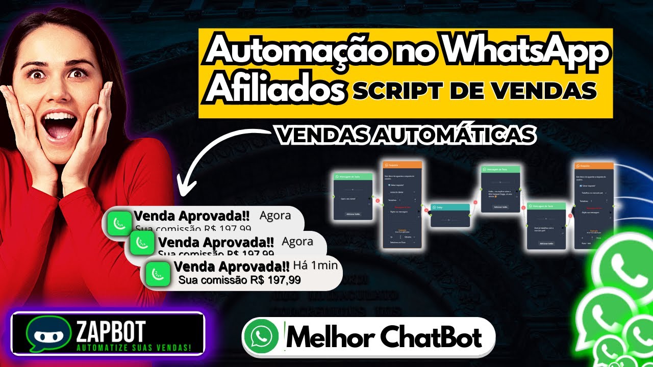 Melhor ferramenta de automação no WhatsApp - DEMONSTRAÇÃO - Chatbot e disparo em massa - ZAPBOT