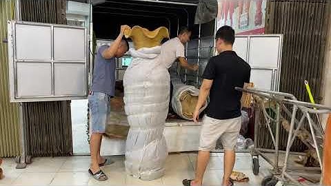 TIẾP TỤC BỐC XẾP CẶP LỘC BÌNH GỖ CẨM NGUYÊN KHỐI CAO 1m7 đk 50 - LỤC BÌNH NGUYÊN KHỐI GỖ CẨM