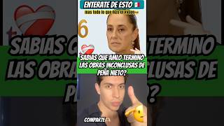 👉🏻OBRADOR CONCLUYÓ TODAS LAS OBRAS DE PEÑA😎🔥#shorts #politics #mexico #amlo #noticias #viral