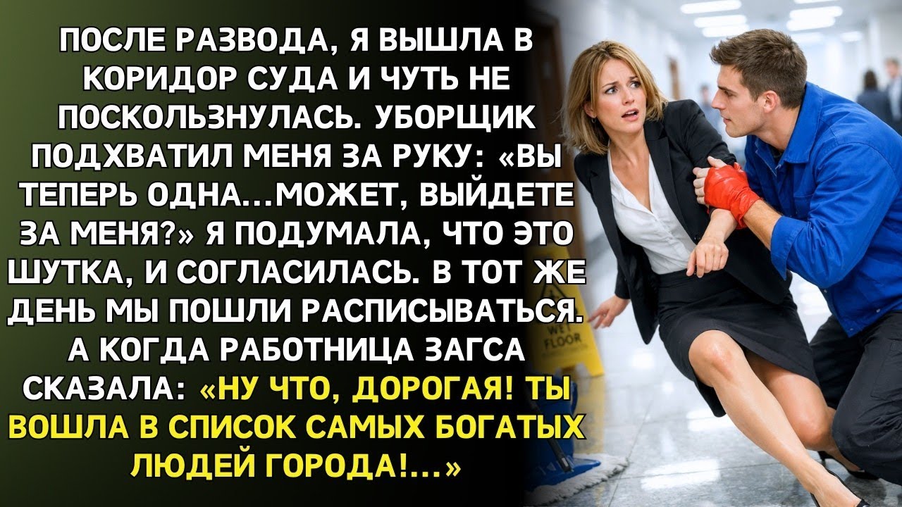 После развода я согласилась на предложение уборщика из суда, а когда узнала кто он…