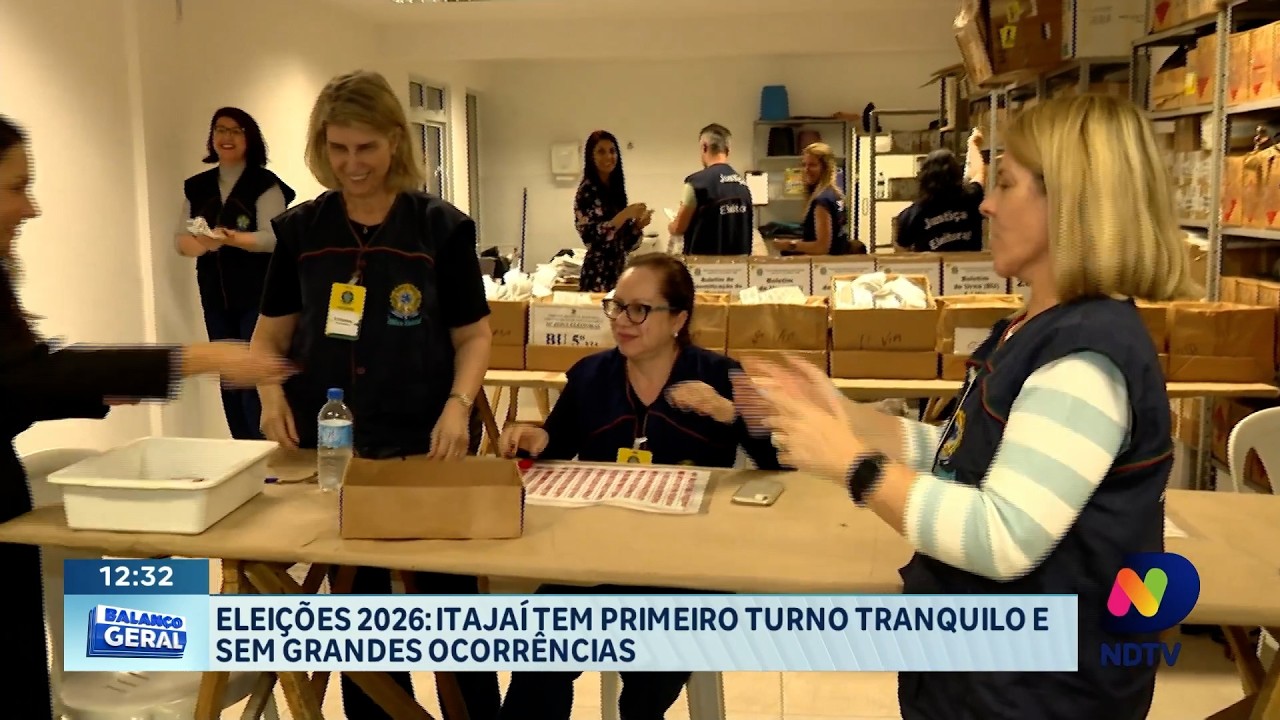Eleições 2026: Itajaí tem primeiro turno tranquilo e sem grandes ocorrências