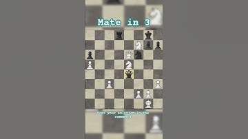 daily chess puzzle #5 - mate in 3 #matein3 #chess #fyp #viral #puzzle #chesspuzzlechallenge