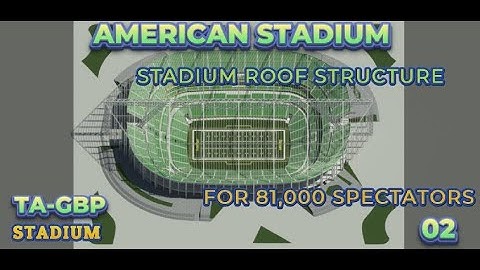 From the design: The metal structure that supports the roof of a stadium