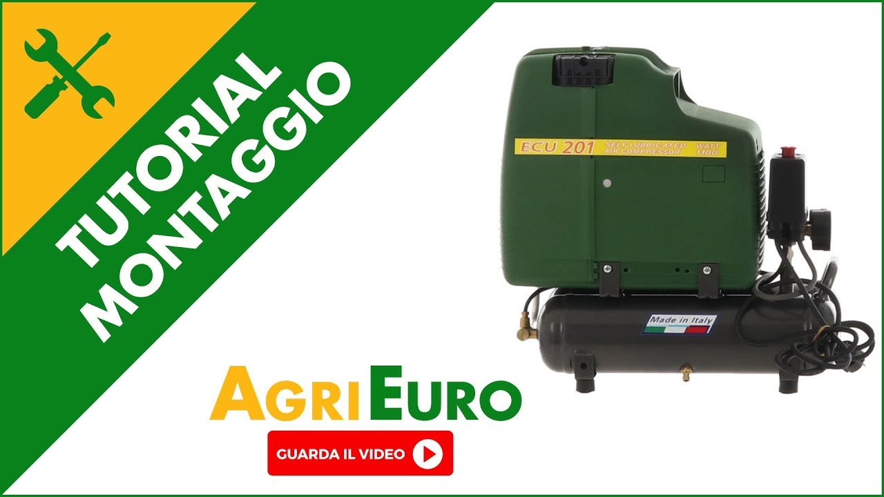 COMPRESSORE DARIA COASSIALE SENZA OLIO PORTATILE 6 LITRI FIAC ECU 201 HP 1,5 MADE IN ITALY