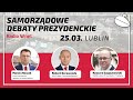 Debata prezydencka  lublin dr marcin nowak prof ryszard zajczkowski dr robert derewenda