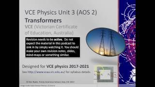 Transformers (VCE physics unit 3)