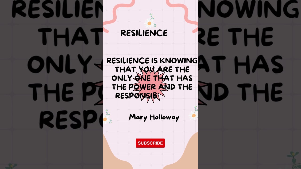 The Power of Resilience: Picking Yourself Up