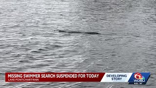 Missing swimmer search suspended for Monday