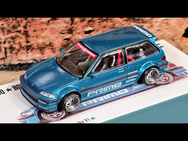 MINIGT 街道ハウス Honda Civic Kaido Works Kaido House x Mini GT Honda Civic (EF) Kaido Works V2- M Red