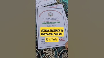 Action Research| Biological Science | B.ed Files | #teaching #youtubeshorts #biology #actionresearch