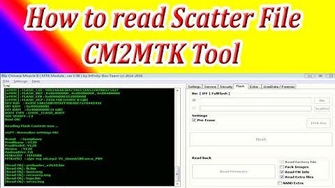 How to read scatter file with cm2mtk tool with easy steps