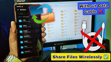 How to transfer files from computer to mobile without data cable | Mobile to Computer file transfer