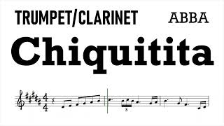 Download Lagu Chiquitita by ABBA Trumpet Clarinet Sheet Music Backing Track Play Along Partitura MP3
