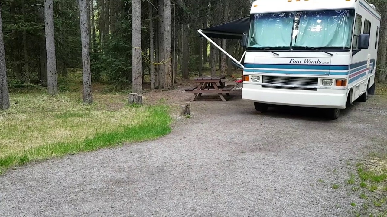 Johnston Canyon campground with Squirrell