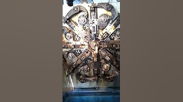 Automatic spring machine at work