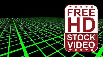 Free Stock Videos - abstract green 3D grid on black background 2D animation