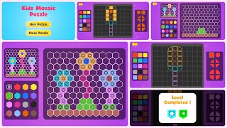 Kids Mosaic Puzzle - Unity Gameplay