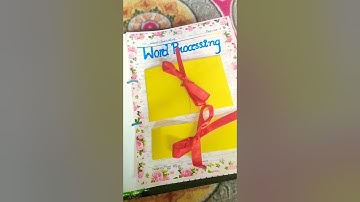 Information technology 402  Project file class 9th Beautiful file 🤩😍😍😊😊