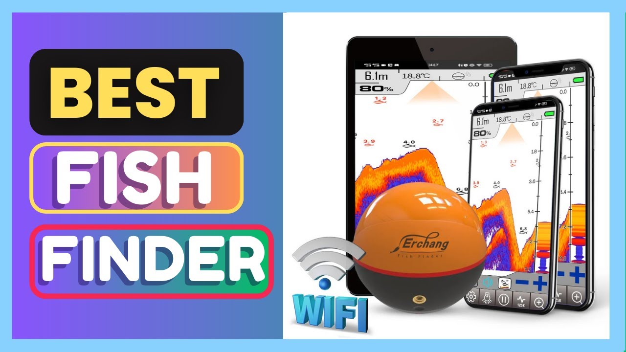 Best Erchang F68 WIFI Fish Finder 100M Wireless Fishing Sounder - YouTube